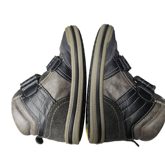 Geox Leather Booties Gray Blue Black Boys Size 11 - Picture 6 of 12